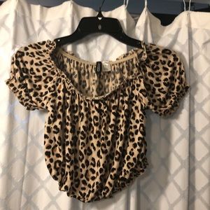Cheetah crop top